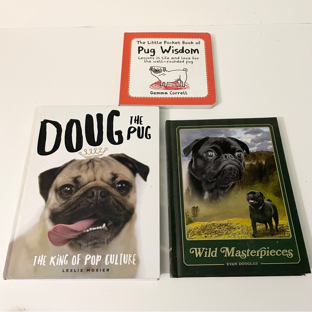 Pug Lover’s Book Bundle Doug the Pug, Pug Wisdom & Wild Masterpieces